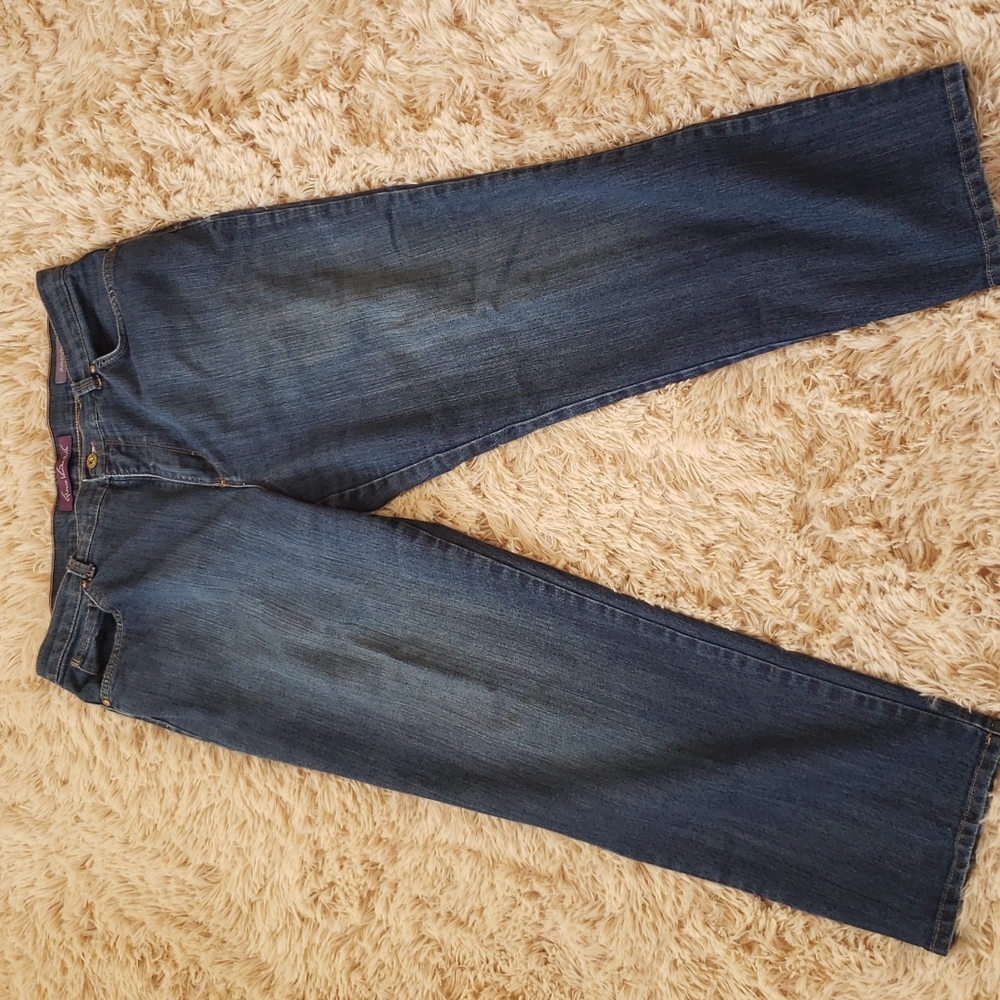 Gloria Vanderbilt Amanda blue denim jeans, size 14